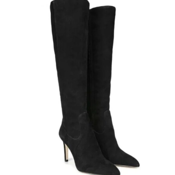 EUC Olencia Suede High Heel Boots Sam Edelman - Picture 1 of 8